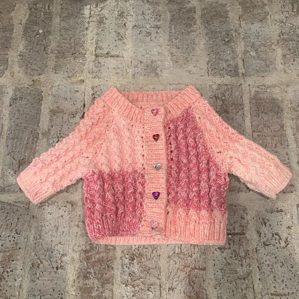 HANDMADE Newborn Wool Cardigan Jacket